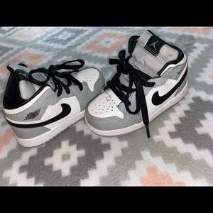 Grey & white Jordan 1s